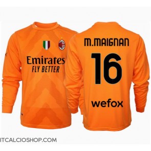 AC Milan Mike Maignan #16 Portiere Seconda Maglia 2024-25 Manica Lunga